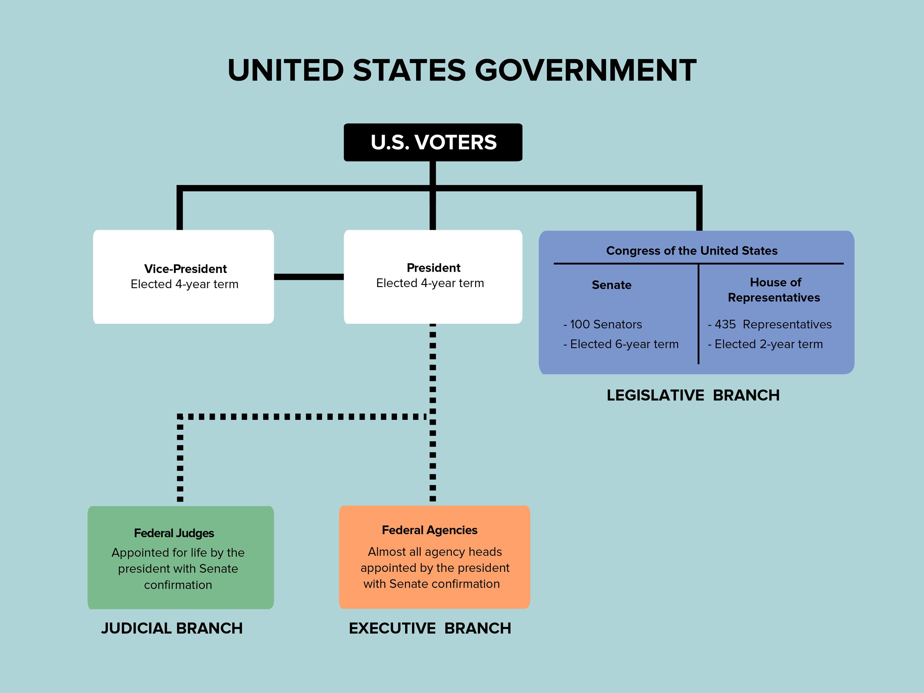 United States Government Chart Political Systems Charts: An